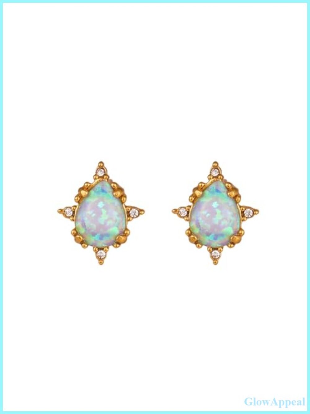 Opal 18K Jewelry Set Necklace Bracelet Earrings Adjustable Gift for Women